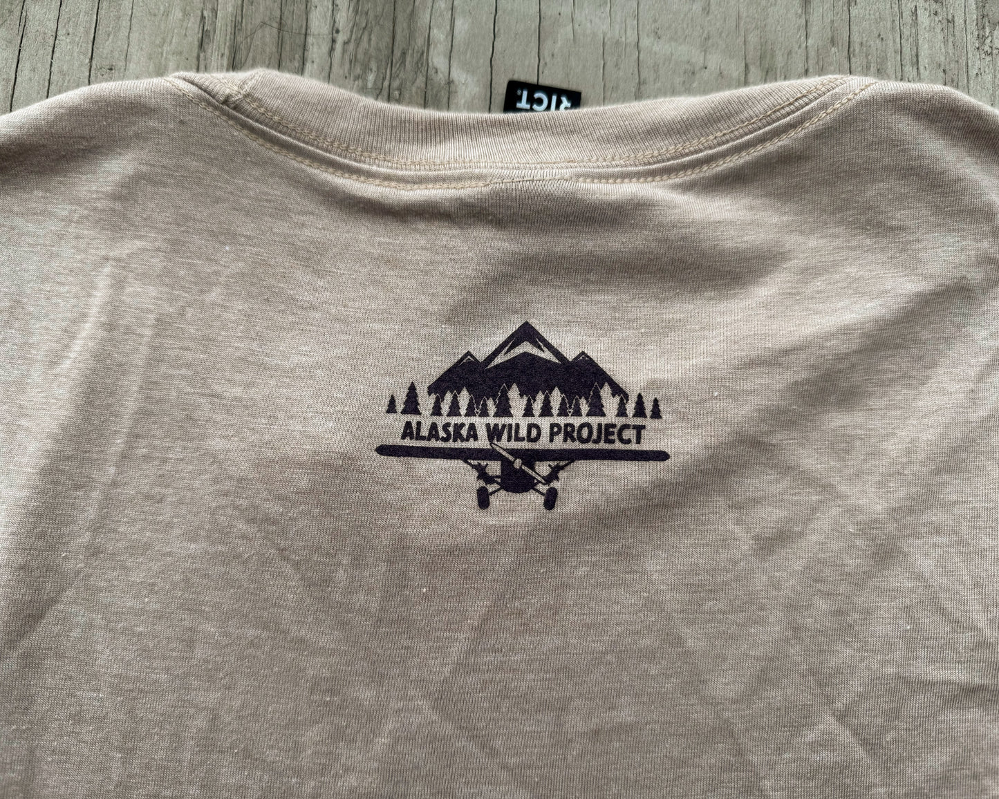 AWP Tan Stay Wild T-Shirt Blue Berry Logo