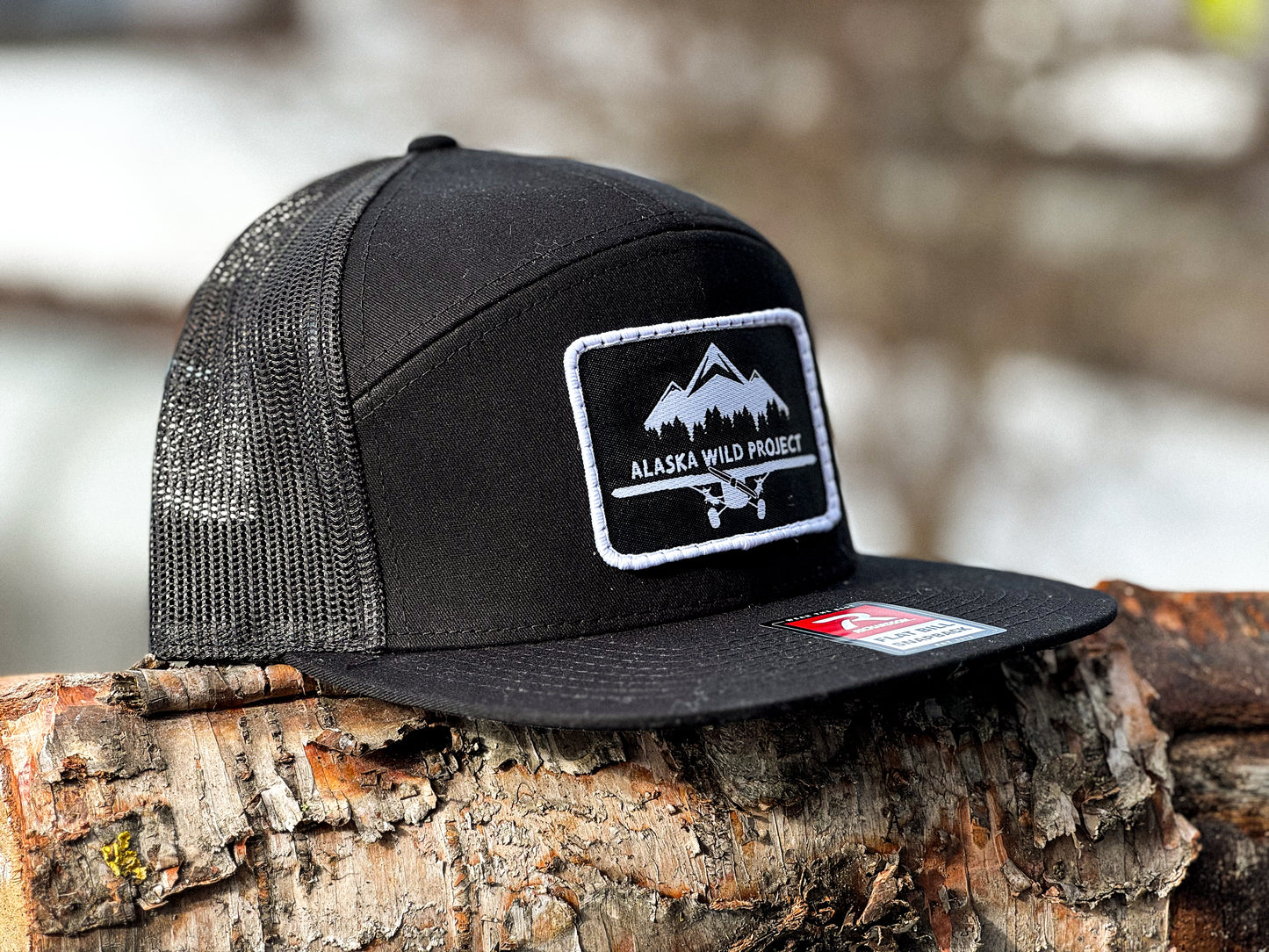 AWP 5 Panel Richardson Flat Bill Woven Patch Hat