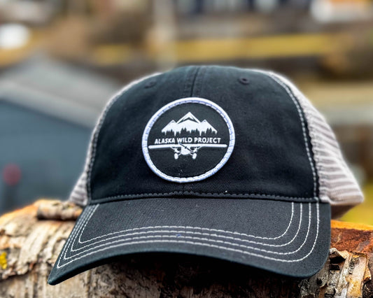 AWP Black Richardson Circle Patch Dad Hat